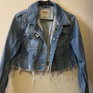 Mossimo supply and co women’s cropped jean jacket